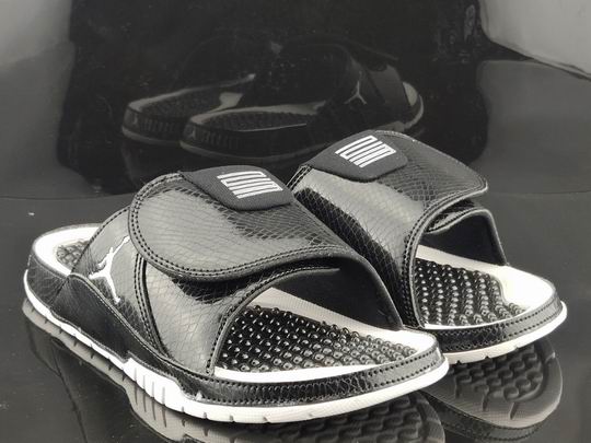 Air Jordan Hydro XI Retro Men Women Sandals Slippers Black White-11